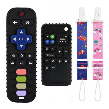 Andywoo Teething Toys For Babies 0-6 Months 6-12 Months, Baby Teething Remote Control Teether Toys, Cell Phone Teether For Babie