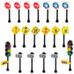 Building Toys City/Town/Village/Street Signs Set 15. Stop. Traffic Lights. Custom