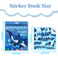 3Pcs Sticker Paint Number Books Crafts For Kids Ages 4-8,8-12 Animal Dinosaur Ocean Sticker Book Stickers For Kids Boys Girl Adults For Birthday Party Favors Gift Travel Toy Daycare Activity