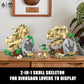 Qlt 2 In 1 Jurassic Dinosaur Skull Fossils Building Set: T. Rex, Triceratops, Stem Educational Dino Toy Skeleton Model For Kids, Compatible With Lego Adults, Great Gift For Boys Girls (714 Pcs)