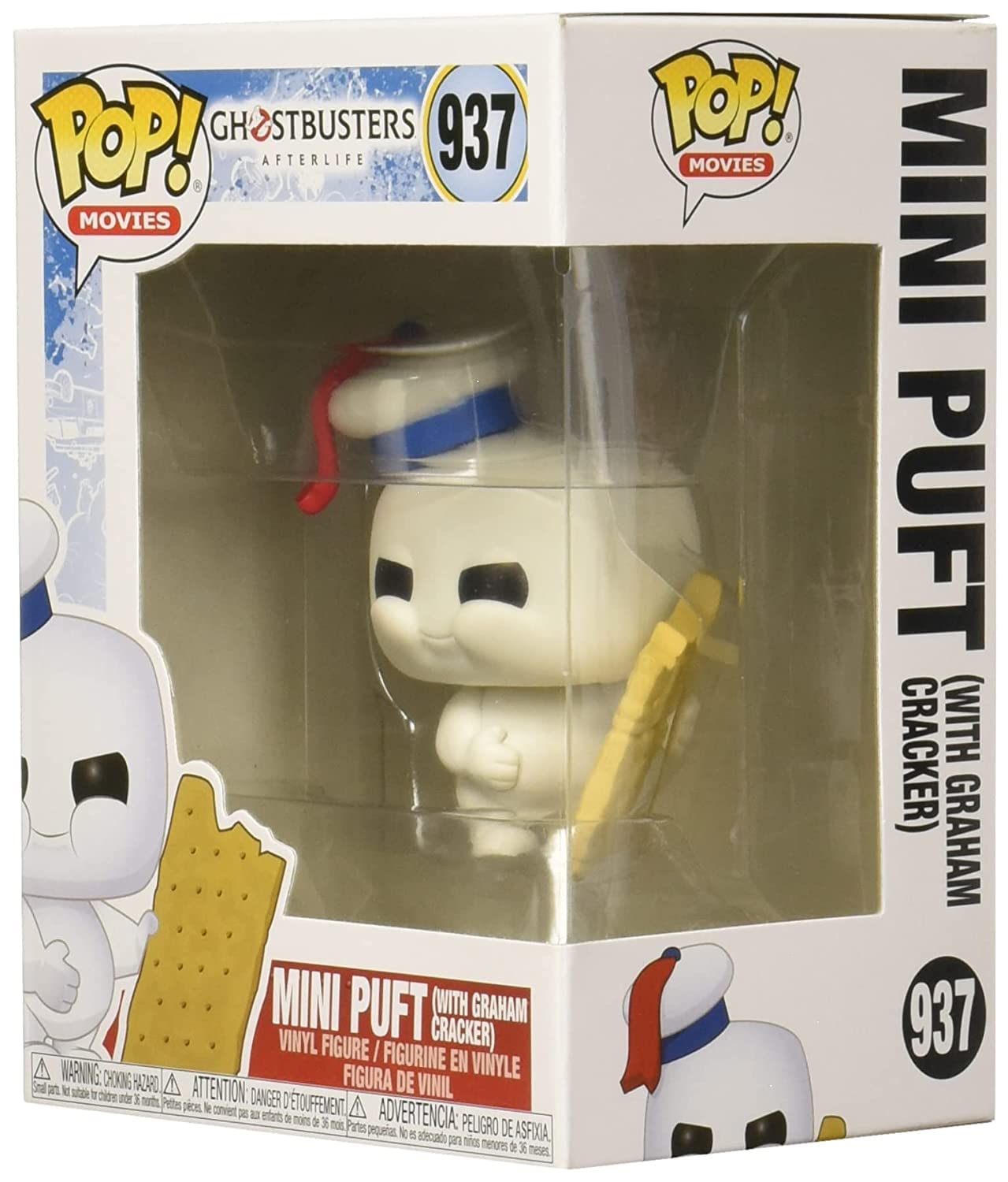 Funko Pop Pop! Movies: Ghostbusters Afterlife - Mini Puft With Graham Cracker Multicolor 3.75 Inches 48494
