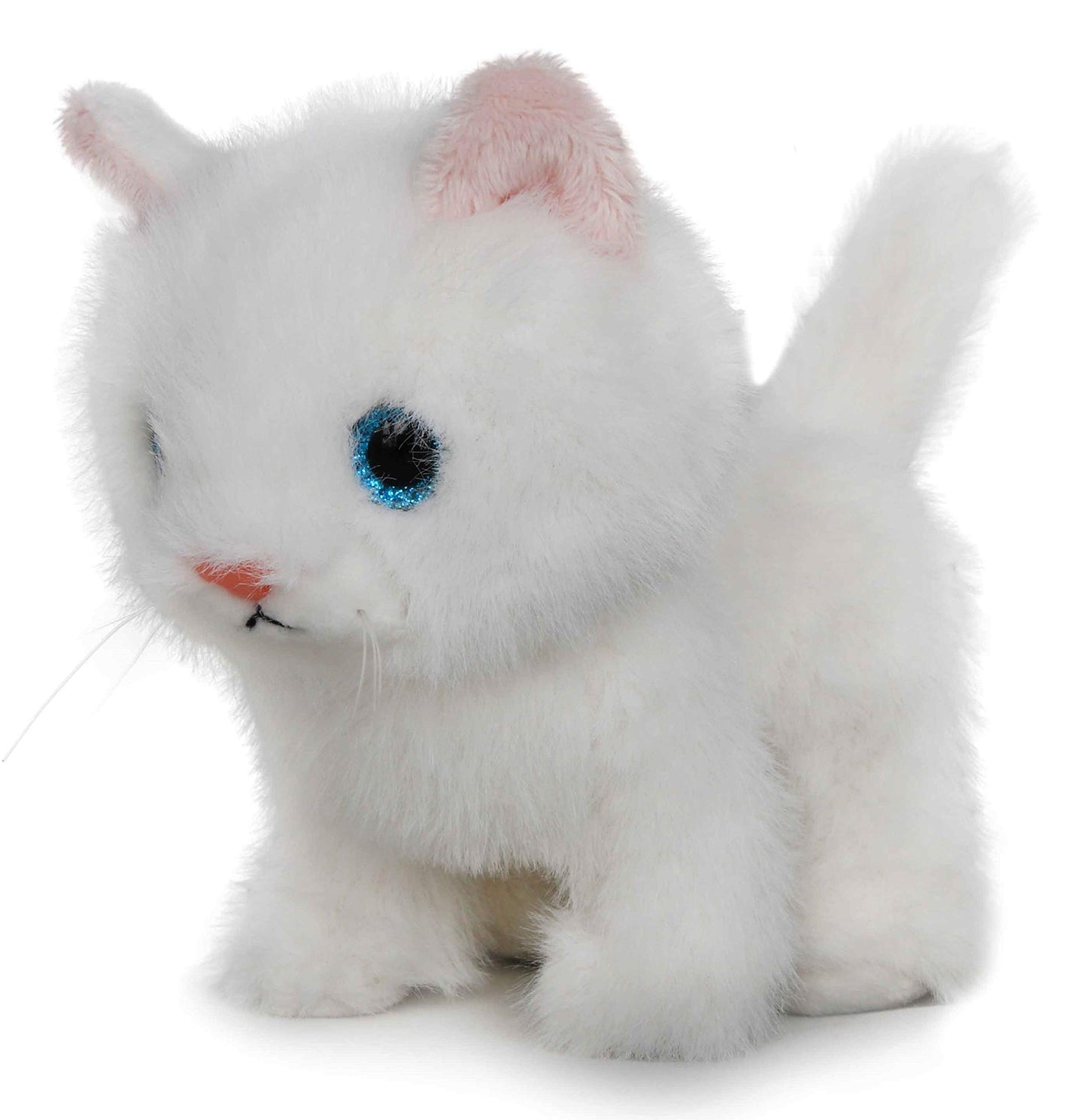 Ice King Bear Plush Toy - Fluffy Little Cat Stuffed Animal, 6 Inches, White