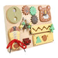 Atorse Kids Busy Board Activity Board Child Baby Gift Boys Girls Wooden Sensory Toy Baby | Toys For Baby | Developmental Baby To