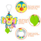 Funsland Baby Stroller Toy - Soft Plush Infant Rattle with Teether, Medium, Birdie Color, Model crwj, Suitable for 3-12 Months Boys & Girls