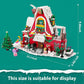 GEVINST Christmas House Building Blocks Set with LED Light, 1301 Pieces, Red Christmas Village House, Advent Calendar Toy for All Ages