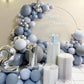Voircoloria Dusty Blue Balloons, 66Pack 12Inch Slate Blue Latex Party Balloons For Wedding, Birthday, Graduation, Bridal Shower,