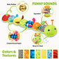Baby Toys Musical Caterpillar  Infant Stuffed Animal for 0-6 6-12 Months with Crinkle and Rattles  Tummy Time Sensory Toys Newborn Boys Girls Gifts 0 3 6 9 12 Months - Green