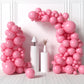House Of Party Pastel Pink Balloons | Valentine'S Day Balloons Garland Kit, 5/12/18 Inch | Balloon Arch For Birthday Party, Wedd