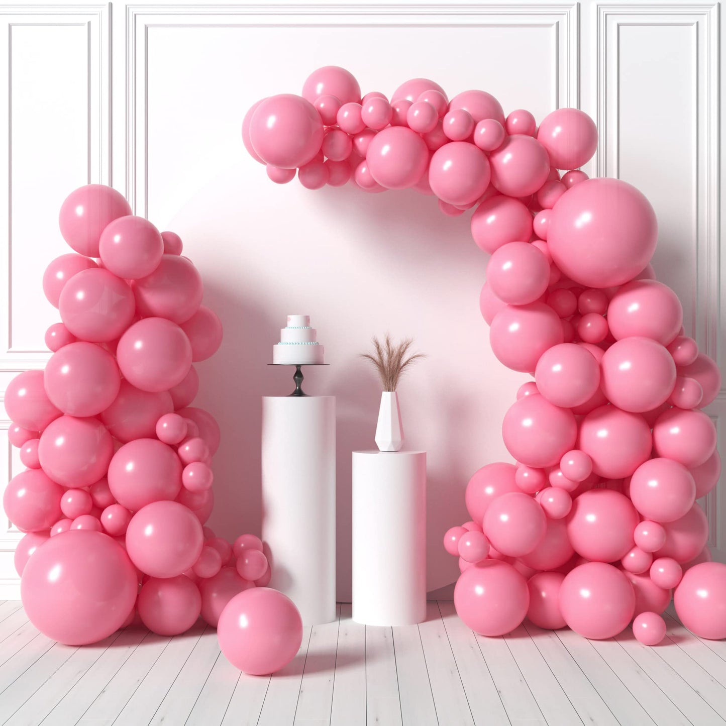 House Of Party Pastel Pink Balloons | Valentine'S Day Balloons Garland Kit, 5/12/18 Inch | Balloon Arch For Birthday Party, Wedd