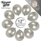 Treasures Gifted Metallic Silver Balloons - Helium Pearl Gray Balloons - 12 Inch Silver Metallic Balloons, Bulk Pack - Grey Meta