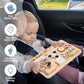 Potatomato Wooden Busy Board for Toddlers, Brown, Small - Sensory Fidget Toy, Model LT721 - Educational Activity Board for Kids