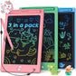 FLUESTON Toys LCD Writing Tablet Toddler,Toys for Boys Girls 3 4 5 6 7 8year,8.8 Inch 3pcs in 1 Pack Drawing Pad Toy Christmas B
