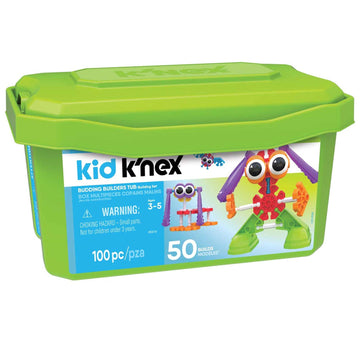 Kid K'Nex - Budding Builders Set ‚ 100 Pieces, Preschool Stem Building, Kid Construction Set, Creative Play ‚ Ages 3+