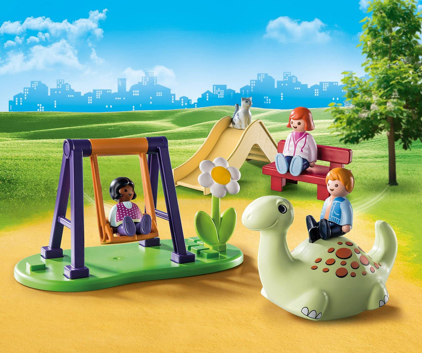 Playmobil 1.2.3 Playground - Multicoloured Plastic Playset, One Size, Model 71157