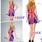 Taiyin 3 Pcs Ginger Wig Spice Dress Women Costume Rockroll Star Costume Including Wig Dress Microphone For Halloween Party (Xl)