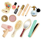 HEELWIRE Wooden Makeup Toy Set for Kids, Girls Imaginative Pretend Beauty Makeup Set Toys, Great Toys for Girls Ages 3+.