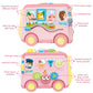 Syozac Toys for 1 Year Old Girls Learning Toy with Music/Math/Activity Game 8 in 1 Interactive Baby Early Educational Toy Montes