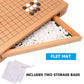 GSE Games & Sports Expert 12-Inches Wooden Go Board Game Set with Drawers, Wood Go Game Board Set with Plastic Stones, Classic C