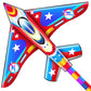 Xida Airplane Kite For Adults, Easy To Fly Fighter Kites For Kids Ages 4-8, Beginner Kite For Boys And Girls, Kite Handle And Li