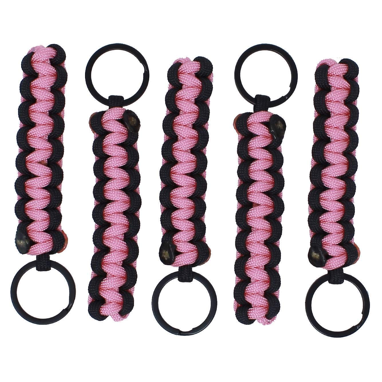 Bubbasgaragetv - Large Heavy Duty Paracord Zipper Pulls (Rose Pink)