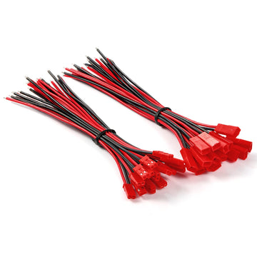 Chanzon 20AWG 15 Pairs Jst SYP 2.5 mm Pitch 2Pin Plug Connector for 5.9 inch UL1007 Tinned Copper Wire for RC Toys Battery Etc.