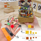 Noziaa Music Box Building Blocks Set, Japanese Rustic Style Windmill House Toy Set, Mini Farm House Moc Creative Model, Gifts Id