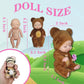 Niliswiest Mini Rebirth Doll, Gift Box Miniature Doll, Toys For Kids Over 3 Years Old (Style A)