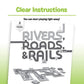 Ravensburger Rivers, Roads and Rails Matching Game - Multicolor, Cardboard, Model 22053, Award-Winning Design for Kids