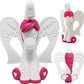 Baby Banana Magical Unicorn Toothbrush - Silicone Training Teether for Infants, 1 Count, Model BRU07