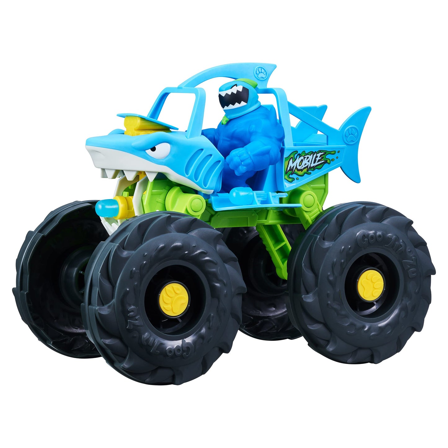 Heroes of Goo Jit Zu Stretch and Strike Thrash Mobile! Vehicle with Missile Launcher and Stretchy  Goo Filled limited availability Race Suit Thrash.