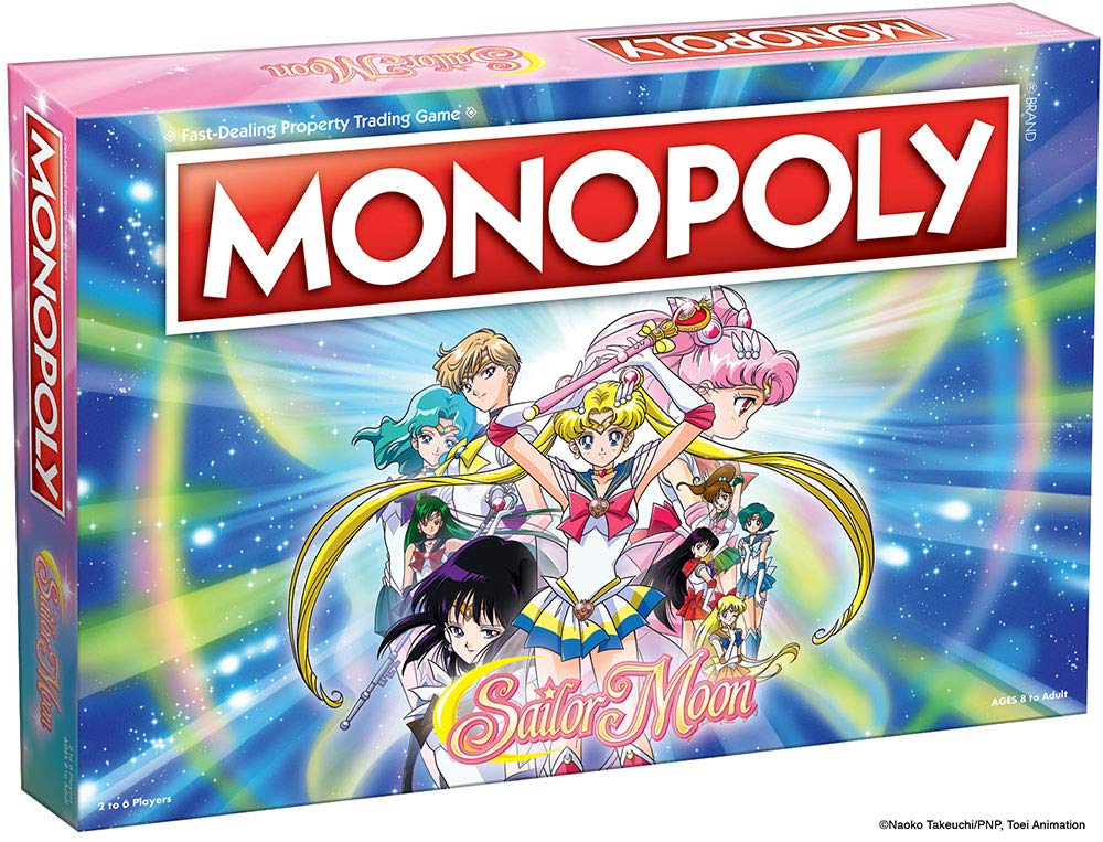 Monopoly Sailor Moon Board Game | Based on The Popular Anime TV Show | Custom Tokens, Money and Game Board | Officially Licensed