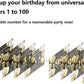IMISI 25th Birthday Banner - Black Polyester Decorations for Men’s Party