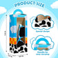 Relaxweex 12 Sets Cartoon Farm Party Favors Includes Cow Pattern Party Gift Boxes Blue Sky White Cloud Sunglasses DIY Christmas