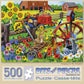 Bits And Pieces – Value Set Of Three 500 Piece Jigsaw Puzzles For Adults – Colorful Flowers Farm And Animal Jigsaw Puzzles By Artist Nancy Wernersbach, Completed Puzzle Size: 18' X 24'