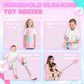 SMILESSKIDDO 3-in-1 Kids Vacuum That Really Works - Toy Vacuum Includes 3 Nozzles, Apron, Cleaning Cloth, Duster & Colorful Bead