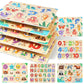 Grinnnie Wooden Puzzles For Toddlers 1 2 3 Years Old, Montessori Toddler Toys 5Pcs Peg Puzzles With Knob - Number, Alphabet, Shape, And Animal, Great Gifts For Boys Girls