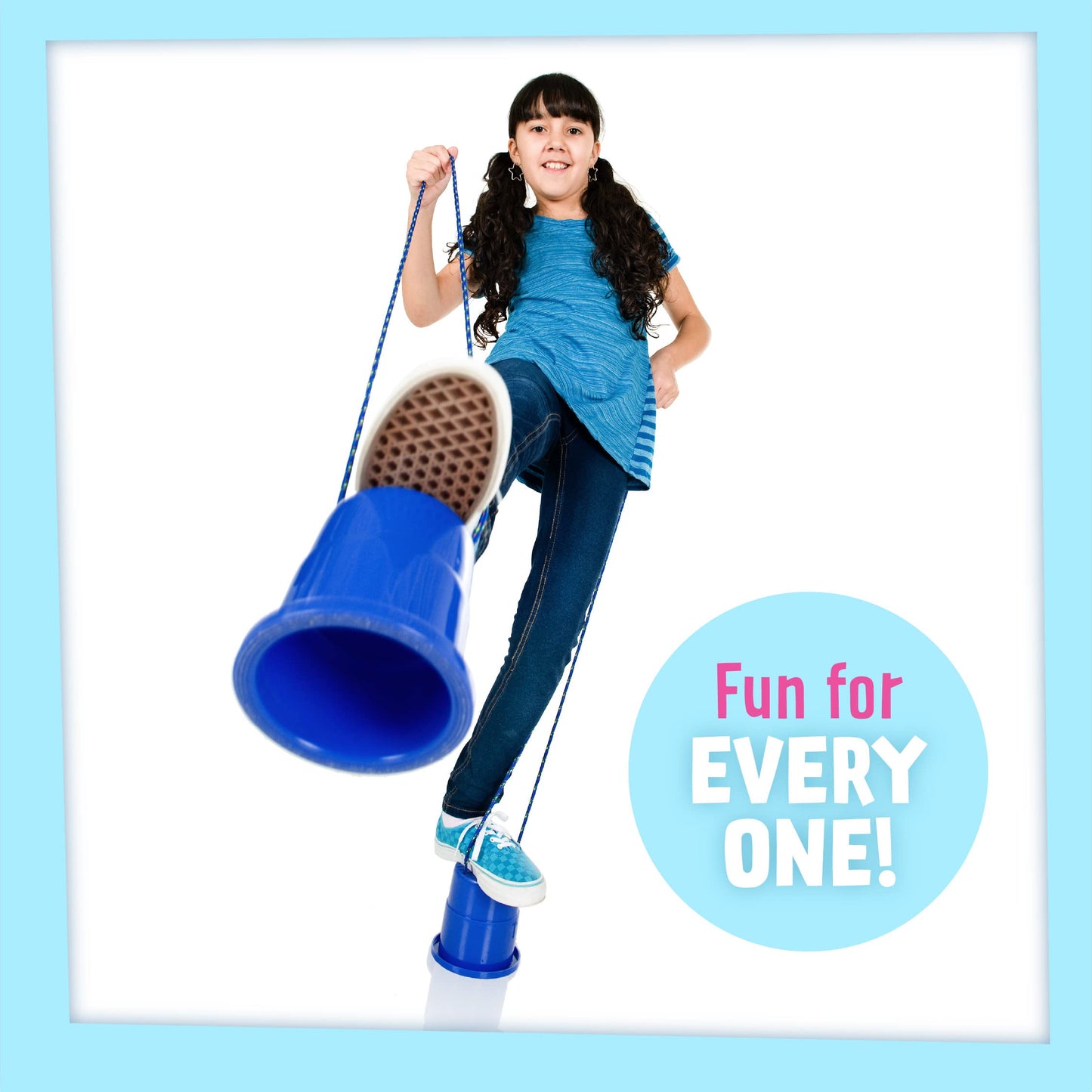 Just Jump It Ez Can Steppers Kids Stilts, Balance Stepping Stones For Kids, Walking Platform Stilt Sensory Stomper Toy For Child