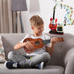 Xydongtong Guitar Music Interactive Building Set For Music Lovers, Diy Guitar Model Toy Compatible With Lego,Reverb Amplifier &
