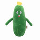 Baboli Adorable Pickle Stuffed Animal Cucumber Plush Plant With Smile Face And Yellow Corolla Pretty Cute Plushie Toy Gift For Any Pickle Lover 12 Inches (Smiling-L)