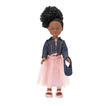 Madame Alexander 14-Inch Alexander Girlz Doll, Zola, Dark Skin Tone With Brown Eyes/Black Hair