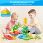 Hieoby Montessori Toys - 30Pcs Building Blocks, Educational STEM Sensory Gifts for Toddlers Age 1-4, Multicolor, 7"x9"x3.7"