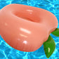 Inflatable Pool Floats - Avocado Pool Raft, Peach Pool Float, Gold Glitter Pool Float (Peach)