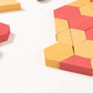 Playlearn 30Pc Foam Building Bricks – Construction Foam Pavers - Safe Non-Toxic Eva Foam - Red And Tan