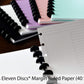 Eleven Discs Discbound Notebook, Letter Size, 1mm Poly Cover, Heavyweight Paper, 40 Margin Ruled Sheets (Black)