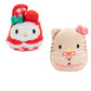 Squishmallows 8-Inch Hello Kitty & My Melody Cookie Set - Hello Kitty & Friends - Official Jazwares Easter Plush - Collectible Soft & Squishy Sanrio Stuffed Animal Toy - Gift For Kids, Girls & Boys