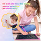 TECJOE LCD Writing Tablet - 10" Colorful Doodle Board for Kids, Dark Blue Magenta, Model H10A, Ideal Learning Toy for Ages 3-6