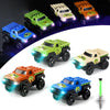 Save Unicorn Tracks Cars only Replacement,Track Cars for Tracks Glow in The Dark, Car Tracks Accessories with 3 Flashing LED Lig