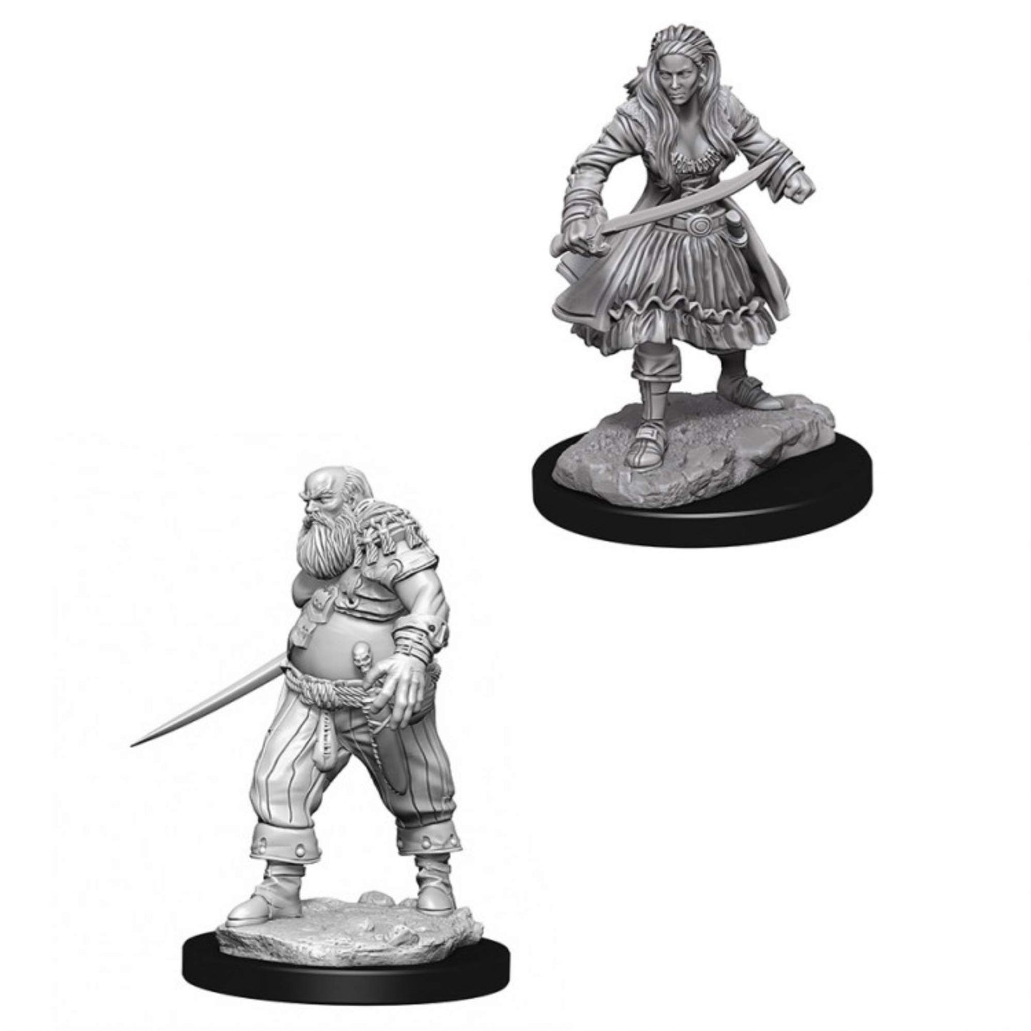 Wizkids Deep Cuts Unpainted Miniatures: Wave 4: Pirates