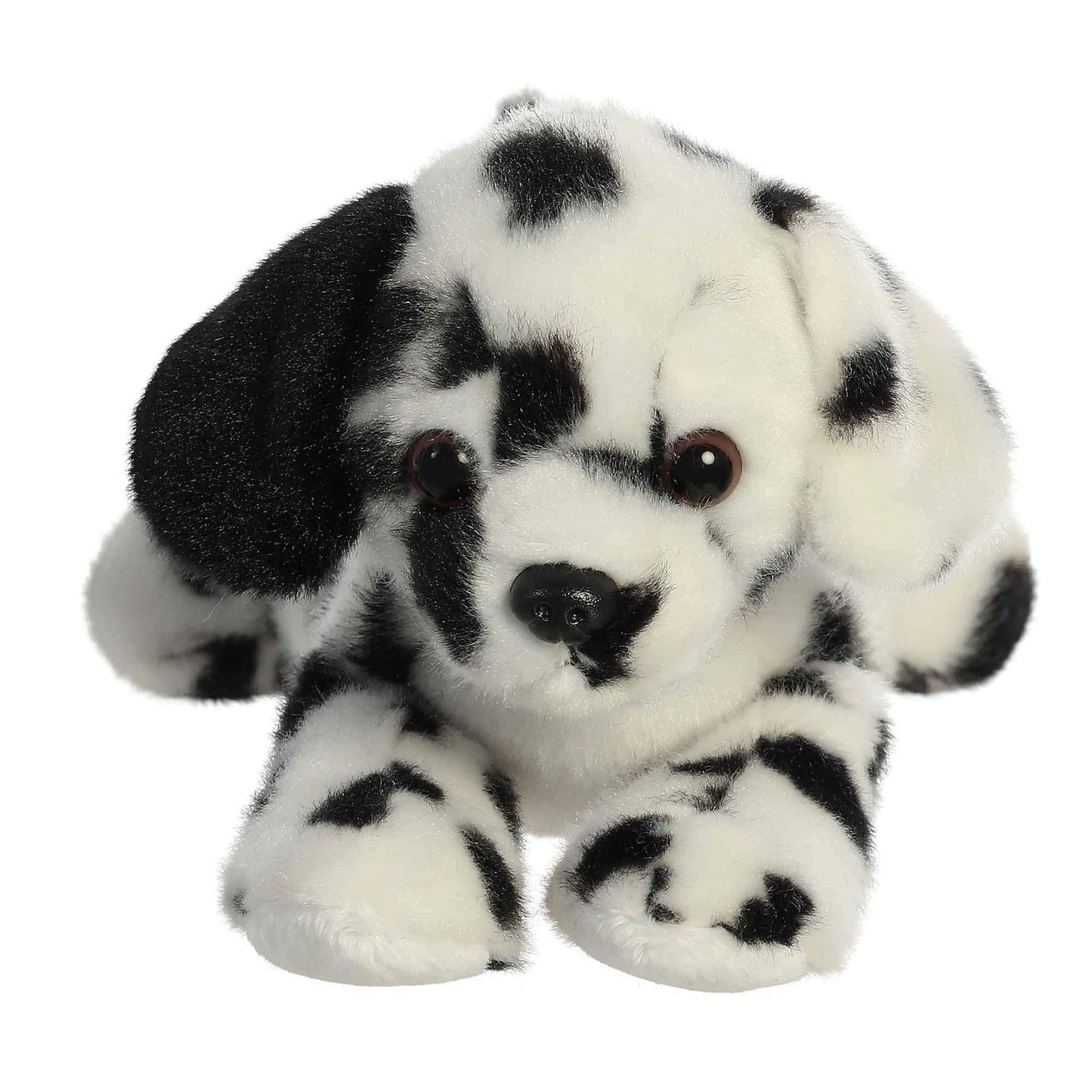 Aurora Mini Flopsie Dipper Dalmatian Stuffed Animal - 8" White Polyester - Adorable Small Toy