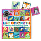 Eeboo: Life On Earth, Memory & Matching Game, Developmental And Educational, 24 Pairs To Match, Single Or Multiplayer Function, For Ages 3 And Up